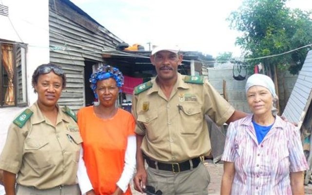 Christine “Alex” Alexander, Gloria Willemse, Irvin Papier en Elizabeth Hollander.
